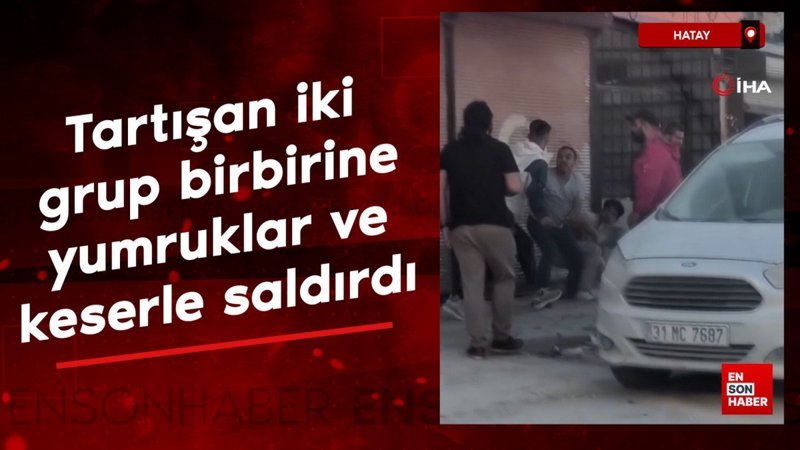 Hatay'da keserli kavga kamerada