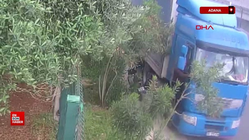 Adana'da camını kırdığı tırlardan cüzdan ve cep telefonu çaldı