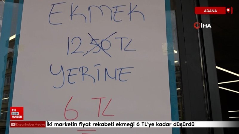 Antalya'da iki marketin fiyat rekabeti ekmeği 6 TL'ye kadar düşürdü