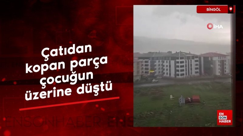 Bingöl’de fırtına etkili oldu