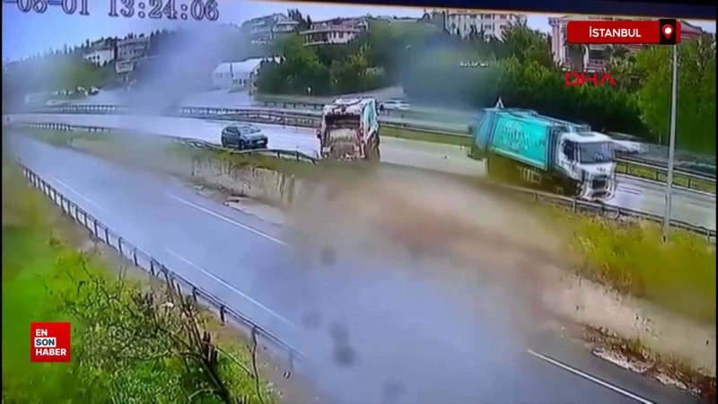 Büyükçekmece’de 30 saniye arayla meydana gelen 2 kaza