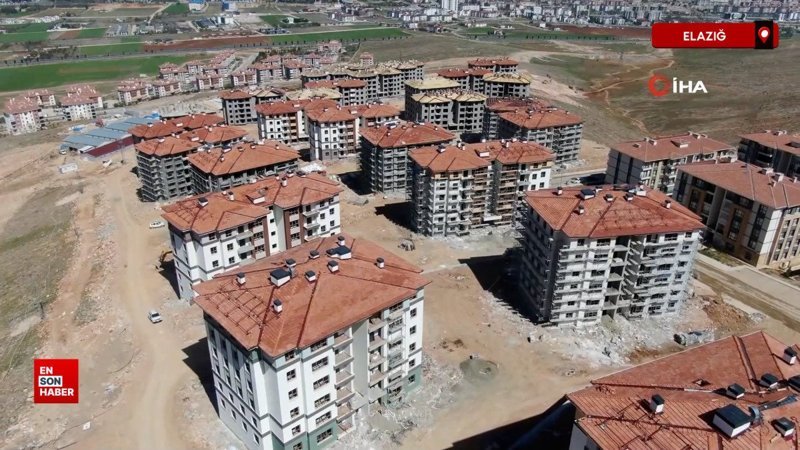 Elazığ'da deprem konutlarında sona gelindi