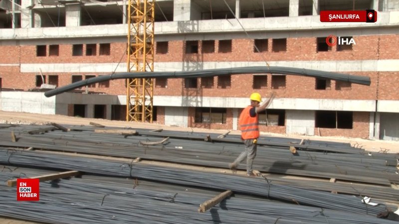 Şanlıurfa'da inşaat işçileri 1 Mayıs'ta da mesaide