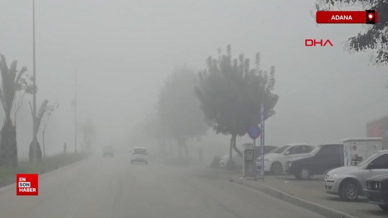 Adana'da sabah saatlerinde sis etkili oldu