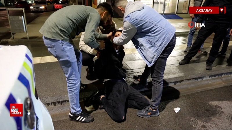 Aksaray'da yasal sınırın 9 kat üzeri alkol alan sürücünün dişim ağrıyor feryadı