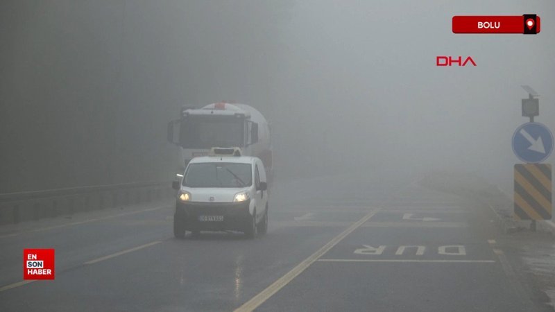 Bolu Dağı’nda yoğun sis