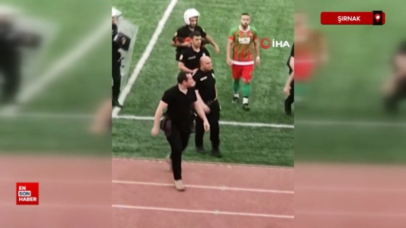 Şırnak'ta futbolcuyu darbeden polis memuru hakkında soruşturma başlatıldı