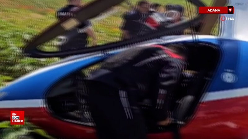 Adana'da jandarmaya ait cayrokopter düştü