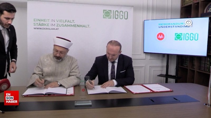 Diyanet İşleri Başkanlığı ile Avusturya İslam Cemaati arasında işbirliği protokolü imzalandı