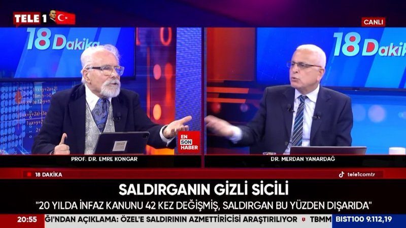 Merdan Yanardağ ve Emre Kongar arasında Sırrı Süreyya Önder tartışması