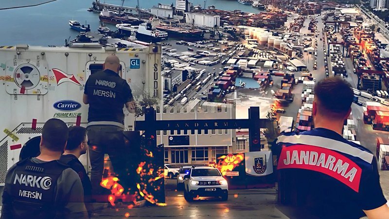 Mersin’de 28 kg kokain ve 680 litre sıvı metamfetamin ele geçirildi