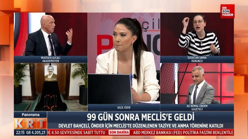 Canlı yayında tartışma: Senin yaşın Bahçeli'yi eleştirmeye yetmez