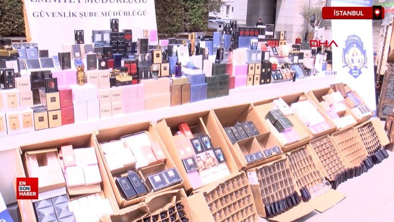İstanbul'da sahte parfüm operasyonu: 110 milyon liralık ürün ele geçirildi