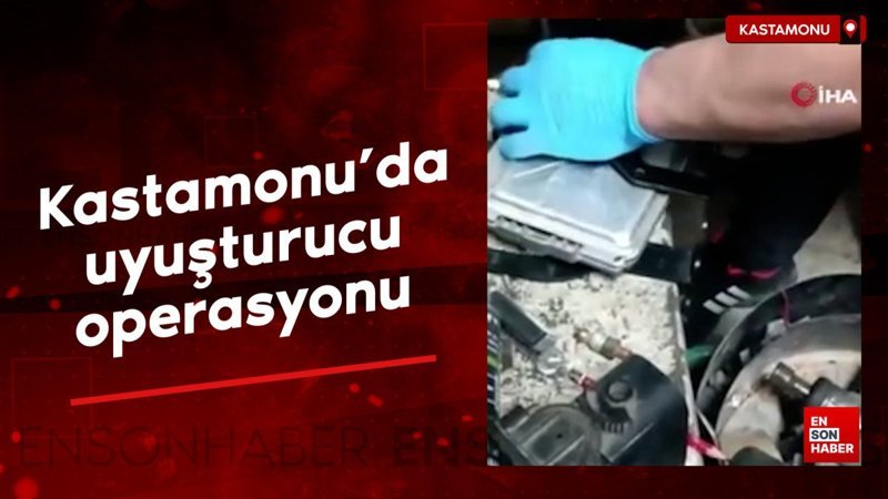 Kastamonu’da uyuşturucu operasyonu