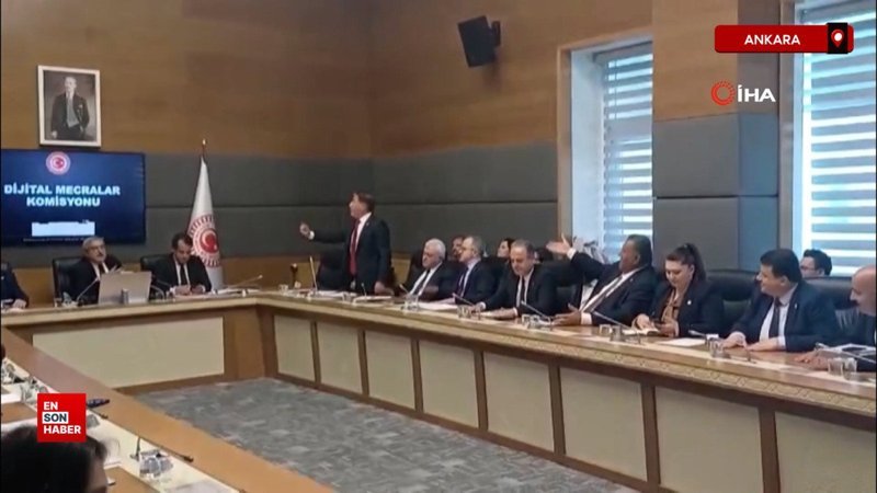 TBMM Dijital Mecralar Komisyonu toplantısında gerginlik
