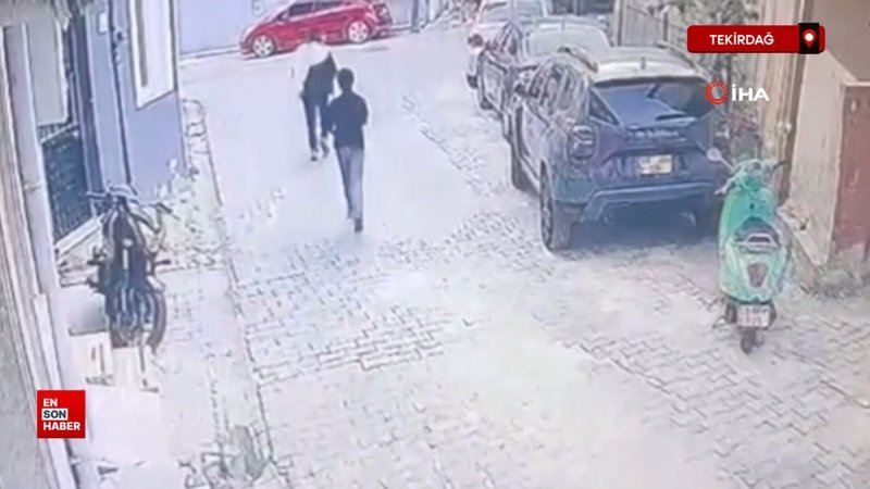 Tekirdağ'da çocuk hırsızlar zıplayarak kaçtı