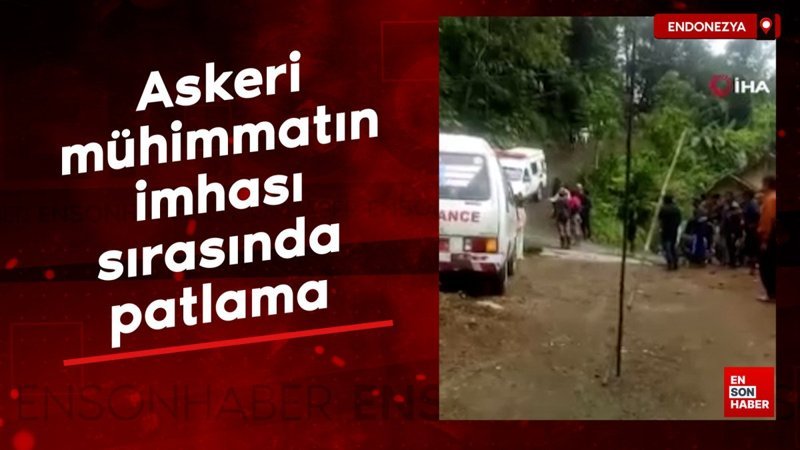 Endonezya'da askeri mühimmatın imhası sırasında patlama