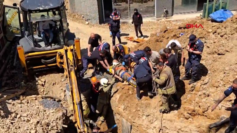 İstanbul Çekmeköy'de inşaat alanında göçük