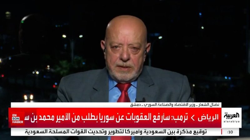 Suriyeli Bakan, canlı yayında gözyaşlarını tutamadı