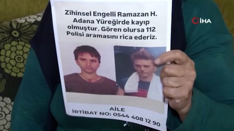 Adana'da hırsızı görünce şoka giren zihinsel engelli genç 34 gündür kayıp