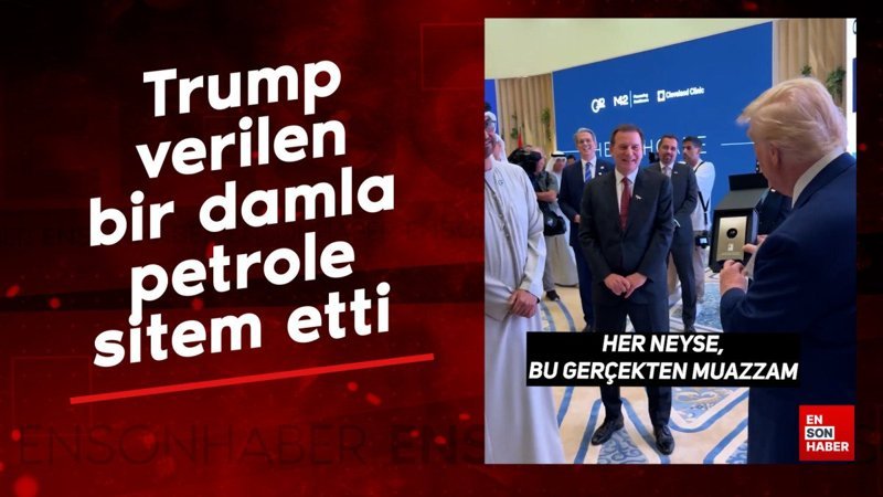 Trump kendisine verilen bir damla petrole sitem etti