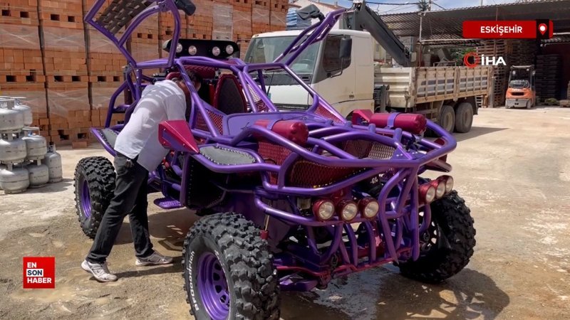 Eskişehir'de filmden etkilenip araba yaptı