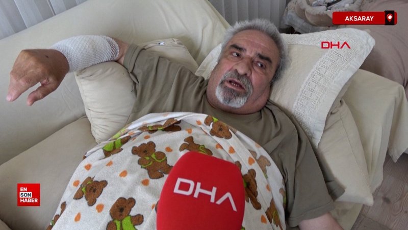 Aksaray'da yürüyüş yaparken köpekler saldırdı: