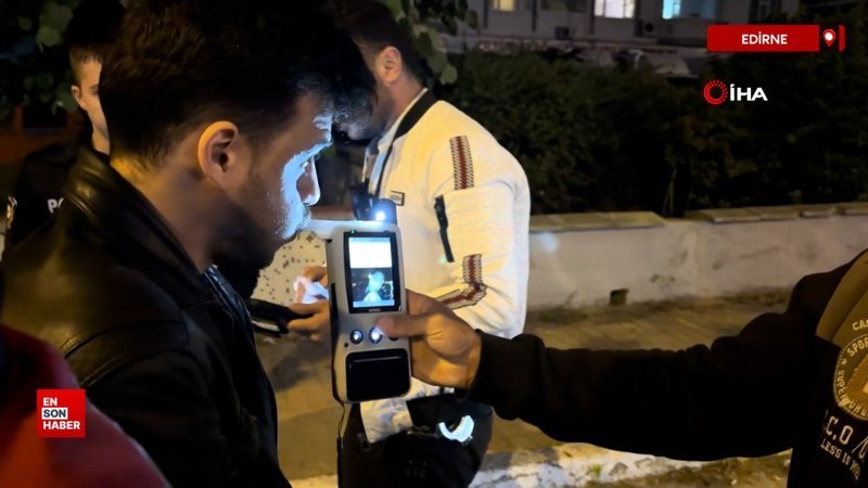 Edirne'de dur ihtarına uymayan ehliyetsiz sürücü polisi alarma geçirdi