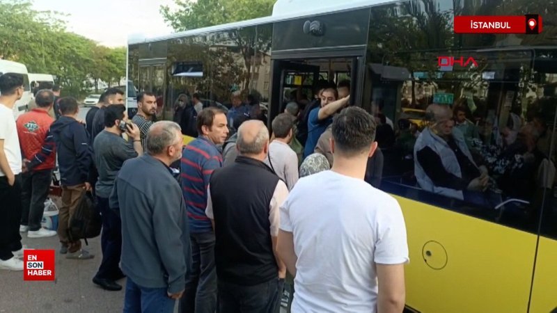 İstanbul'da özel halk otobüsleri kontak kapattı