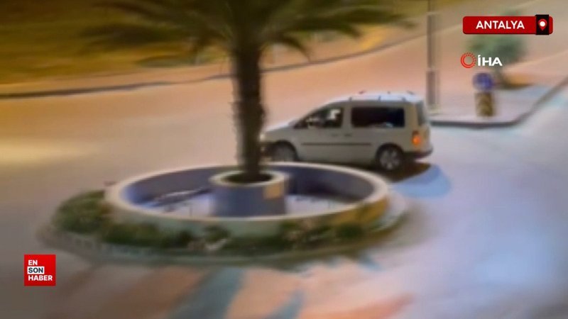 Antalya'da drift atan sürücü mahalleliyi uyutmadı