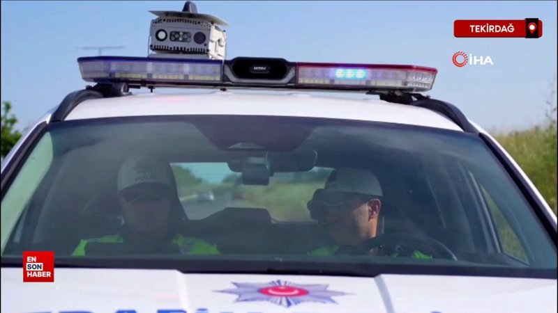 Tekirdağ'da havadan ve karadan trafik denetimi