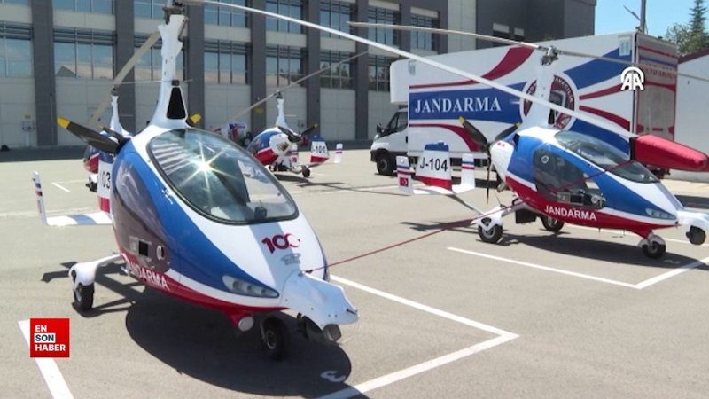 Jandarmanın havadaki yardımcısı milli gözlerle 5 bin 500 saati aştı