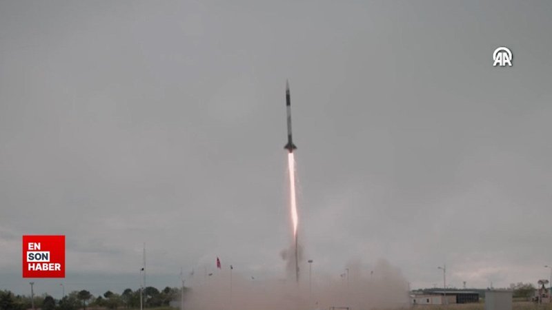 Yerli ve milli hibrit roket sistemi 200 kilometre irtifayı geçerek rekor kırdı
