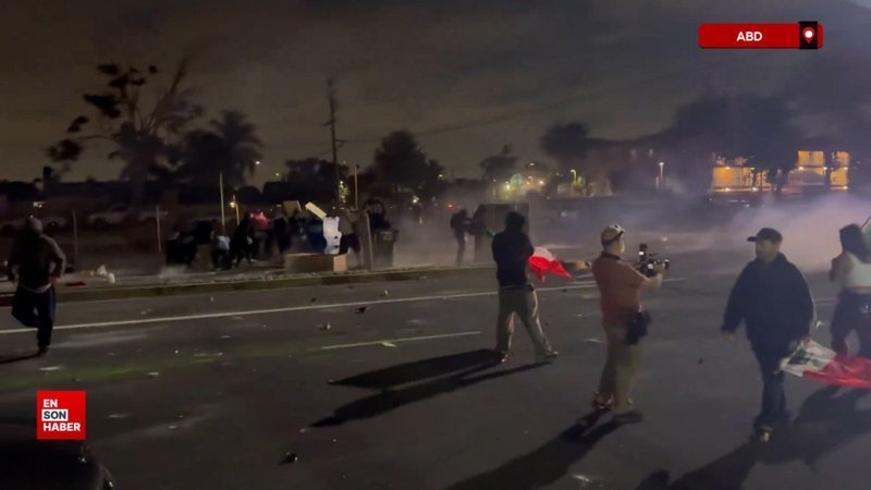 Los Angeles'ta göçmenlerin gözaltına alınmasına tepki