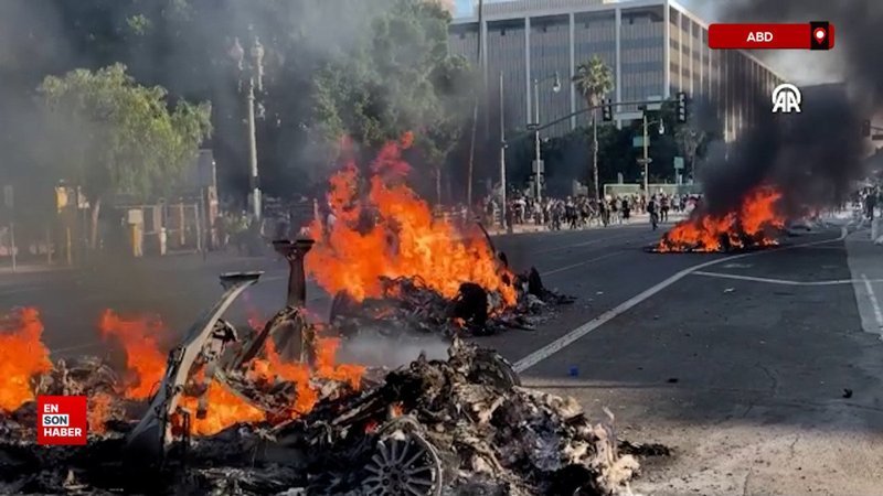 Los Angeles'taki sınır protestoları devam ediyor