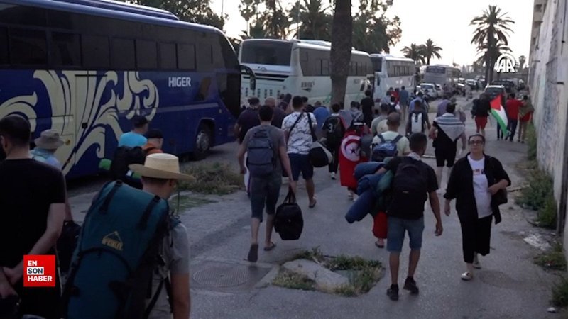 İsrail'in Gazze ablukasını kırmayı hedefleyen konvoy Tunus'tan yola çıktı