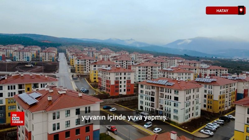 Murat Kurum paylaştı: Hatay Hassa’daki afet konutları