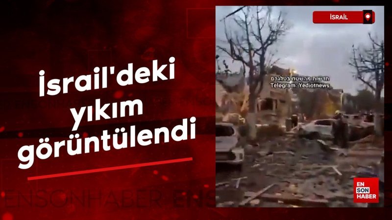 İran'ın vurduğu İsrail'deki yıkım görüntülendi