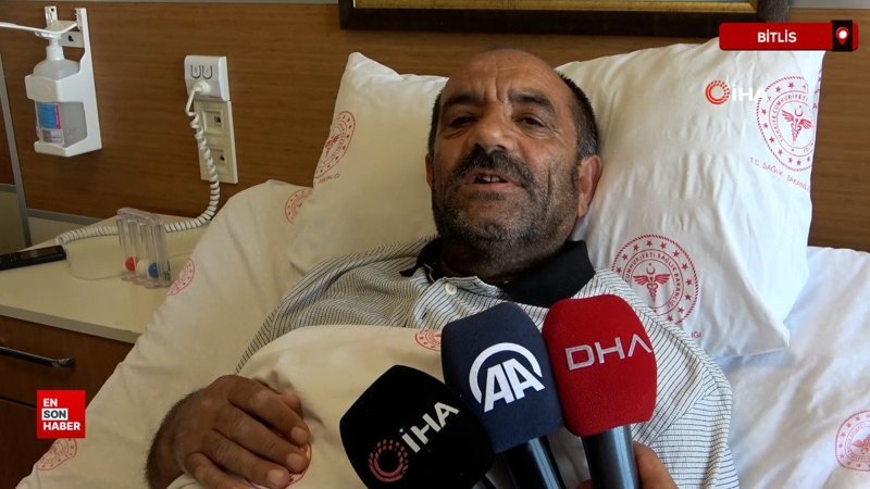 Bitlis’te 56 yaşındaki hastanın böbreğinden 23 santimlik kist çıkarıldı