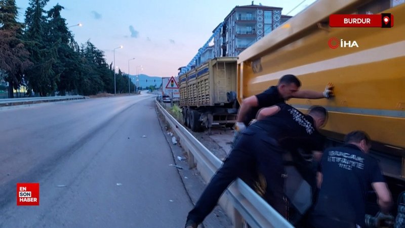 Burdur'da feci kaza