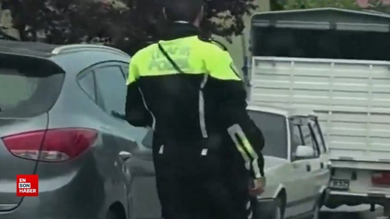 Giresun’da kaldırımları işgal eden araçlara polisten ceza