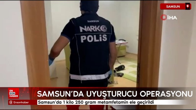 Samsun'da 1 kilo 250 gram metamfetamin ele geçirildi