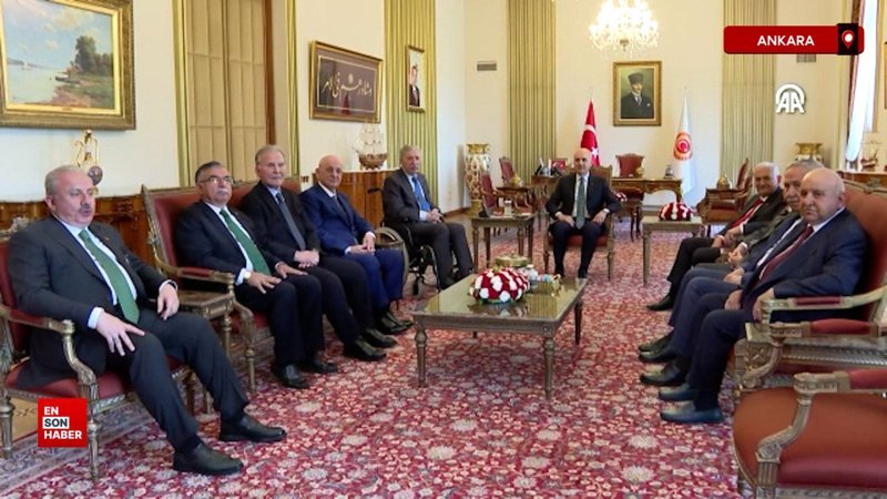 TBMM Başkanı Kurtulmuş, eski Meclis başkanlarıyla bir araya geldi