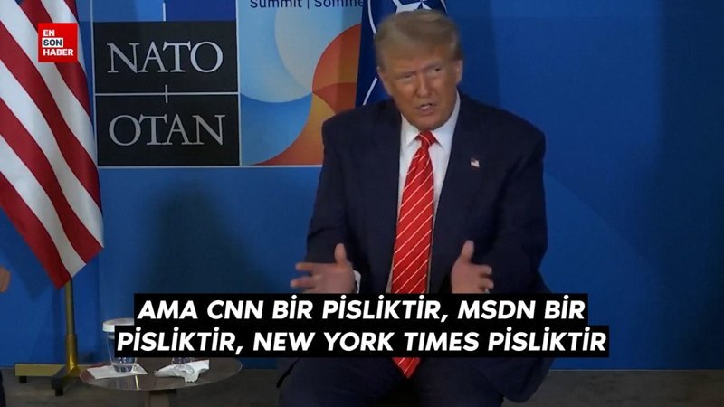 Donald Trump NATO'da: Gazze'de ilerleme var, CNN ve New York Times'a tepki
