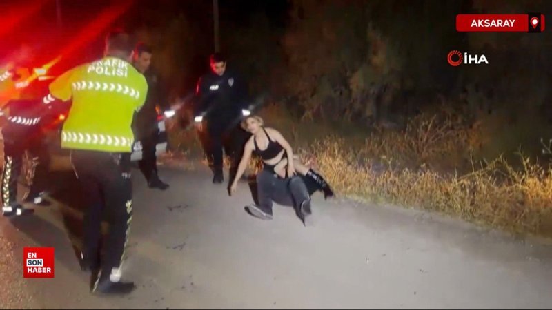 Aksaray’da alkollü sürücü polisleri valiyle tehdit etti