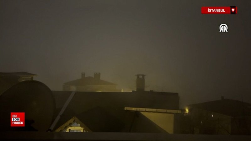 İstanbul'da kuvvetli yağmur ve şiddetli rüzgar etkili oluyor