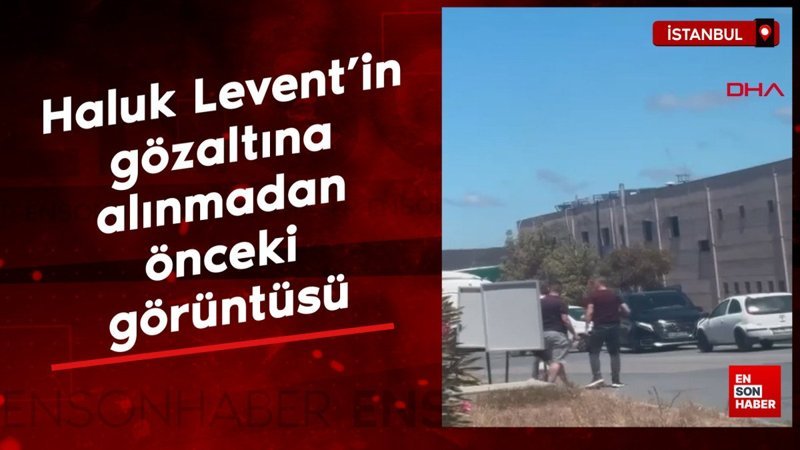 Haluk Levent’in gözaltına alınmadan önceki görüntüsü